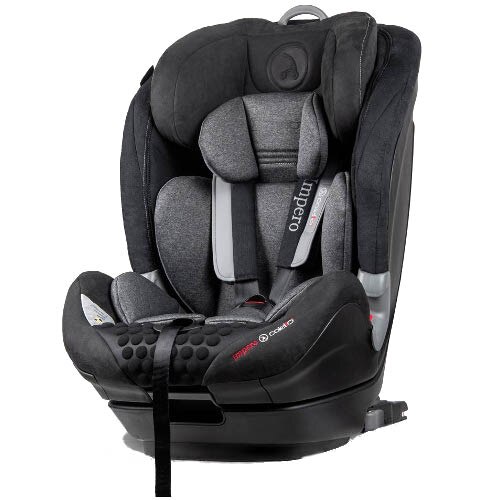 Scaun auto Coletto Impero cu Isofix si Top Tether 9-36 kg, Black