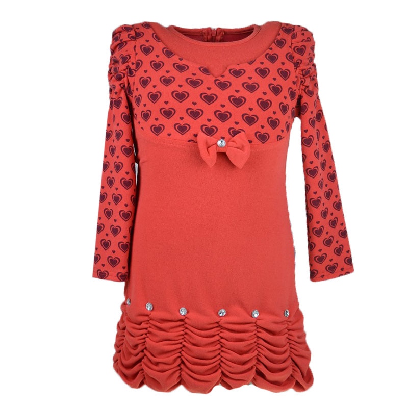 Rochita pentru fete Mini Junior 128-75R, Rosu 128 cm