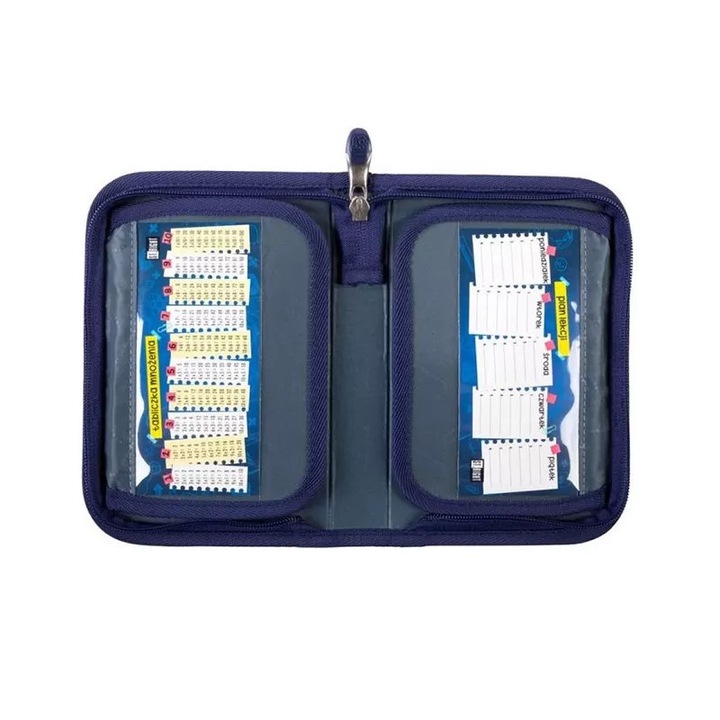 Необорудван моливник 1 цип 2 удължителя St.Majewski, Gama St. Вдясно, колекция Holo Cats, PC-03, 21x14x3.5 cm