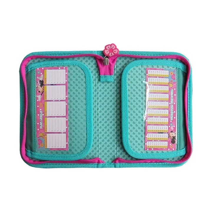 Penar neechipat 1 fermoar 2 extensii Majewski, Colectia Minnie Mouse, 21x14x3.5 cm