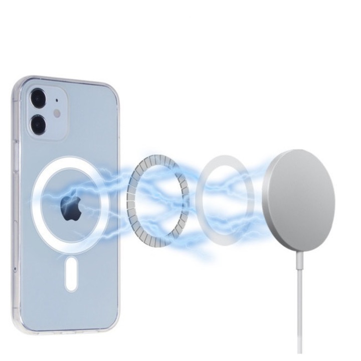 Прозрачен MagSafe Кейс за Apple iPhone , Подсилен, Слим