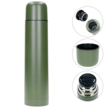 Termos, MIL-TEC, Otel inoxidabil, 1000ml, Verde Termos, MIL-TEC, Otel inoxidabil, 1000ml, Verde