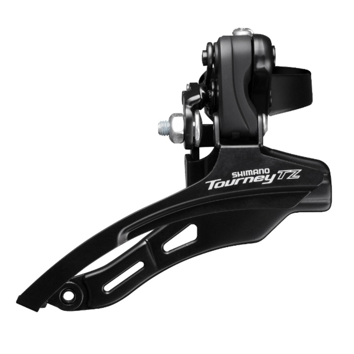 Shimano FD-TZ500-DS6 Első váltó, 3 x 6/7 Sebesség, Bilincs 31.8 mm, Fekete