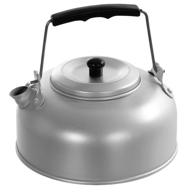 Ceainic camping, MIL-TEC, Aluminiu, 800ml, Gri