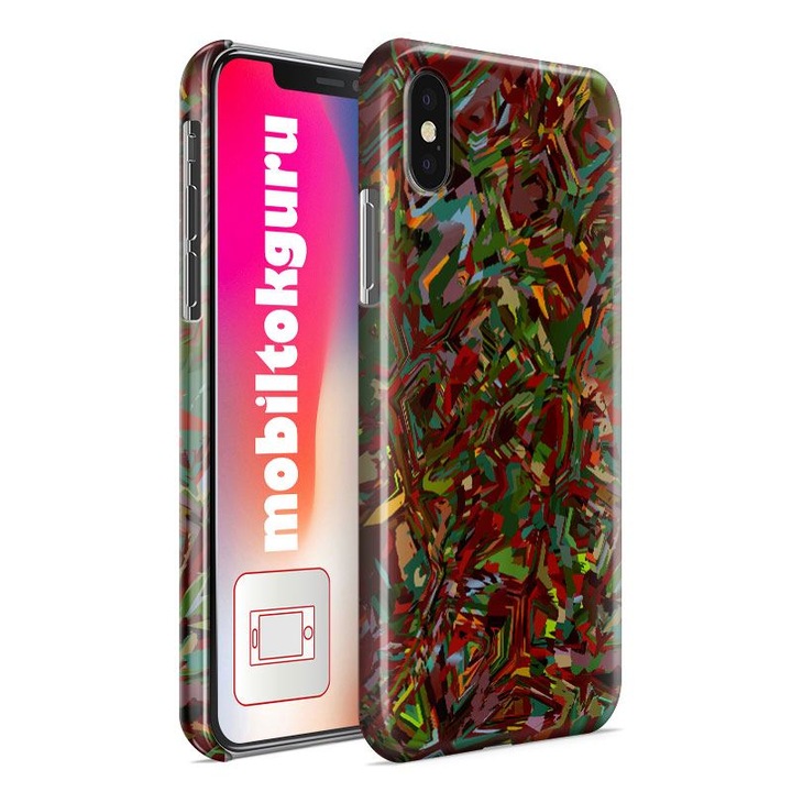 Husa Plastic, MobiltokGuru, Compatibila Cu Xiaomi Redmi Note 11, Model Arhitectura abstracta 92 rezistenta la uzura, Multicolor