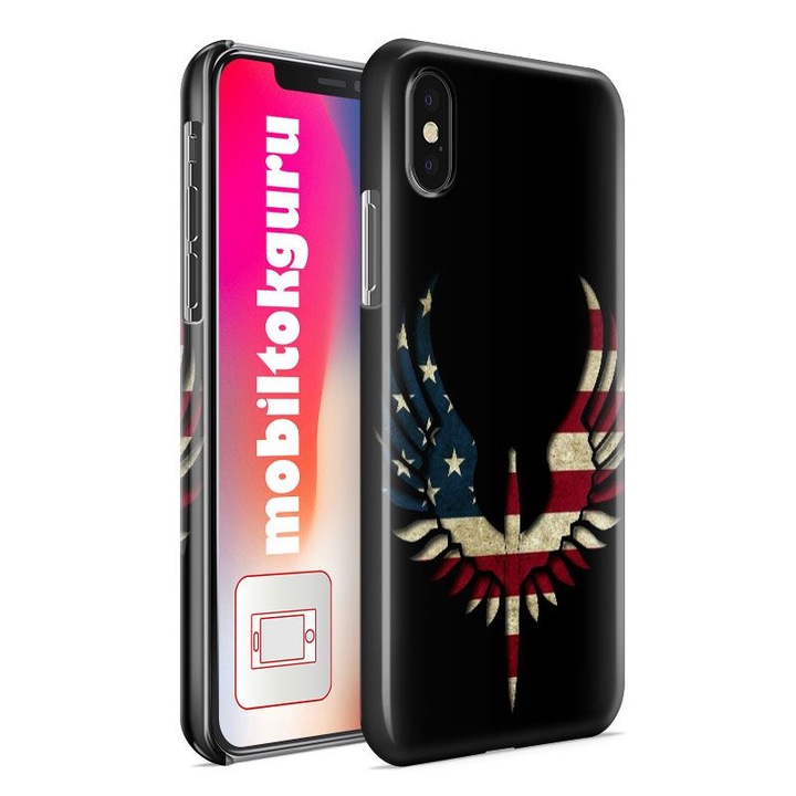 Husa Plastic, MobiltokGuru, Compatibila Cu Xiaomi Redmi Note 11, Model Vultur american 35 rezistenta la uzura, Multicolor