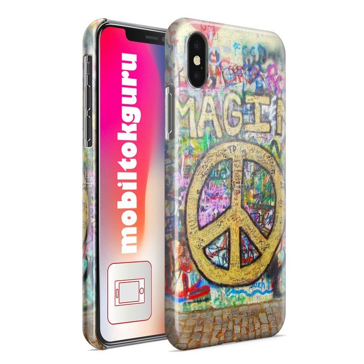 Husa Plastic, MobiltokGuru, Compatibila Cu Xiaomi Redmi Note 11, Model Graffiti 44 rezistenta la uzura, Multicolor