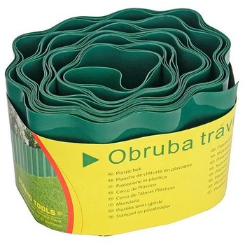 Bordura gazon din plastic, verde, 9 m x 200 mm Bordura gazon din plastic, verde, 9 m x 200 mm
