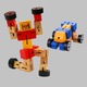 Robot din lemn Transformers -se modifica in vehicul animal cub