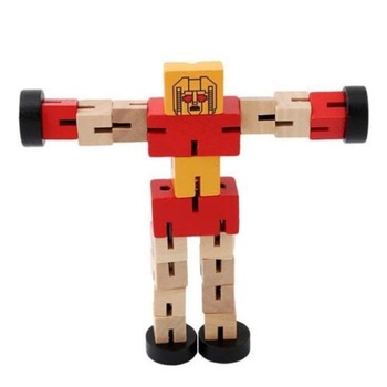 Robot din lemn Transformers -se modifica in vehicul animal cub Robot din lemn Transformers -se modifica in vehicul animal cub