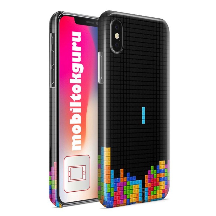 Joc video retro Tetris 13 iPhone 13 husa de protectie pentru telefon