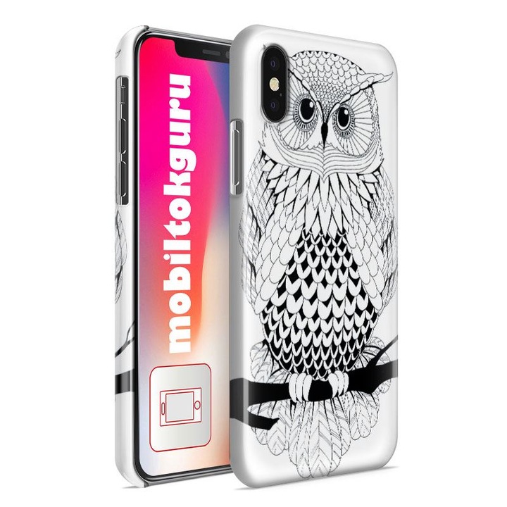 Black White Owl 28 Защитен капак на калъфа за телефон Oppo Reno 5 Pro 5G