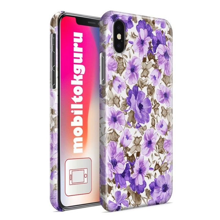 Purple Flowers 1 Husa Telefon Samsung Galaxy A6 Plus Husa Protectie