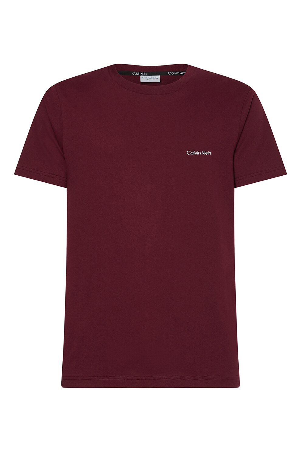 CALVIN KLEIN, Tricou de bumbac organic cu imprimeu logo, Violet pruna