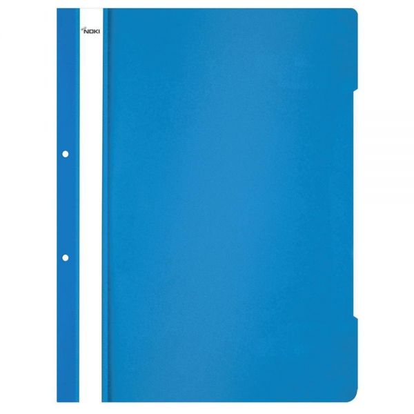 Dosar plastic A4 cu sina si perforatii, albastru