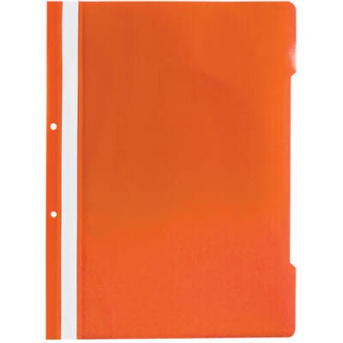 Dosar cu sina si 2 perforatii, portocaliu, A4, plastic