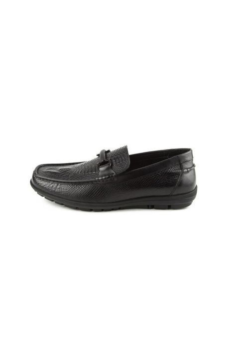 Mocasini, LaScarpa, piele naturala, negru, 41 EU