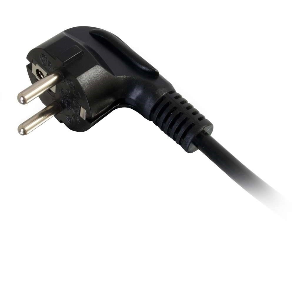 Cavo Alimentazione Notebook Europa 3 Poli 1.8 Metri Kentek - Connettore C5 Angolato 90° CEE 7/7 18AWG - Foto 2
