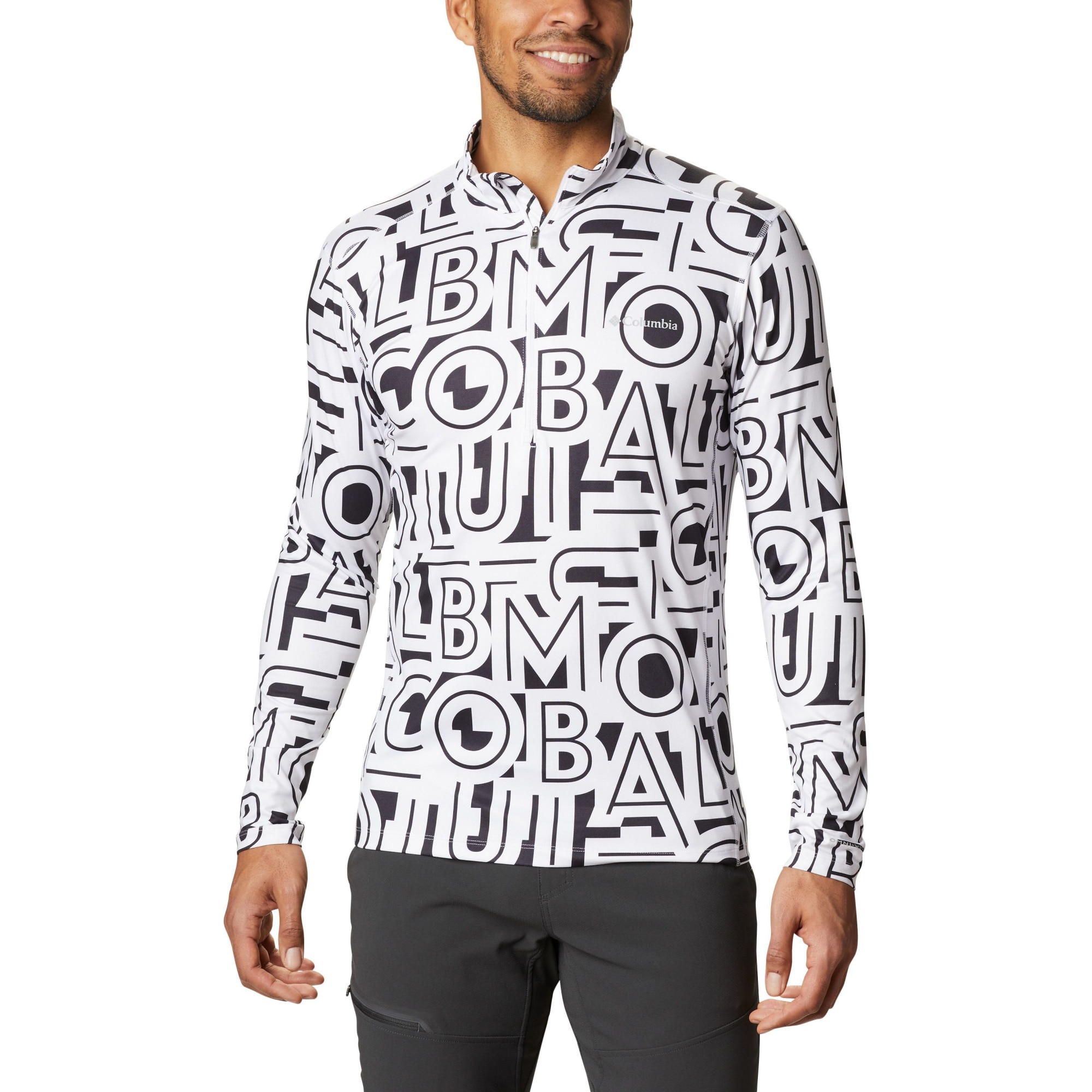 Bluza sport barbati, Columbia Winter Power Half Zip, Alb, M