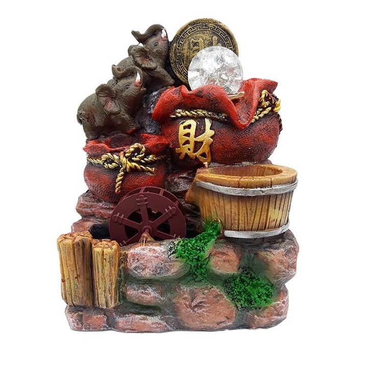 Електрически фонтан 2 слона 15х20см