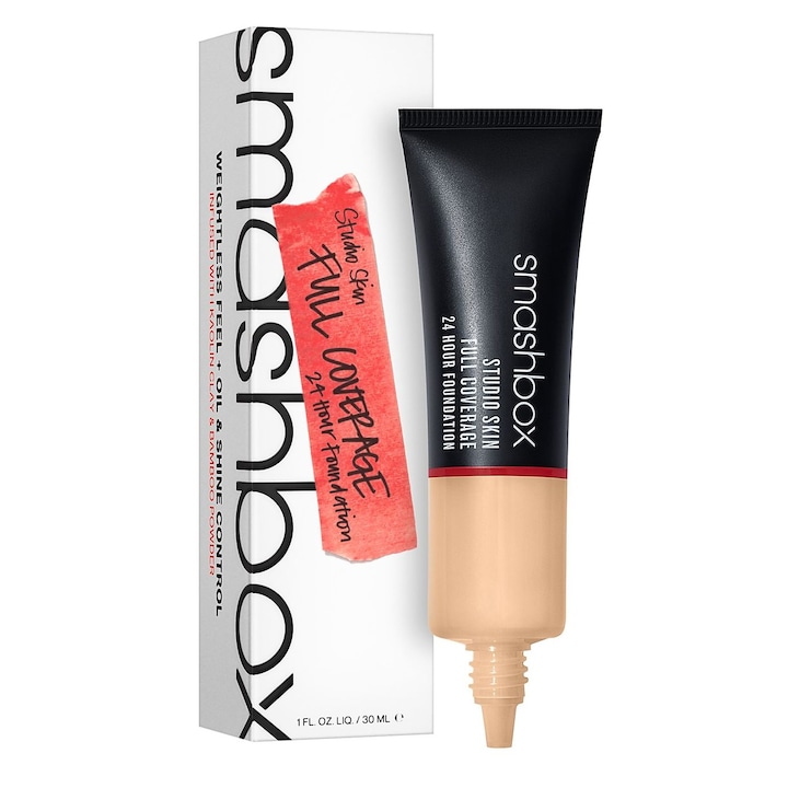 Smashbox Studio Skin Alapozó, Teljes Fedésű, 24 Óra, 2,15 - Light Cool 30 ml