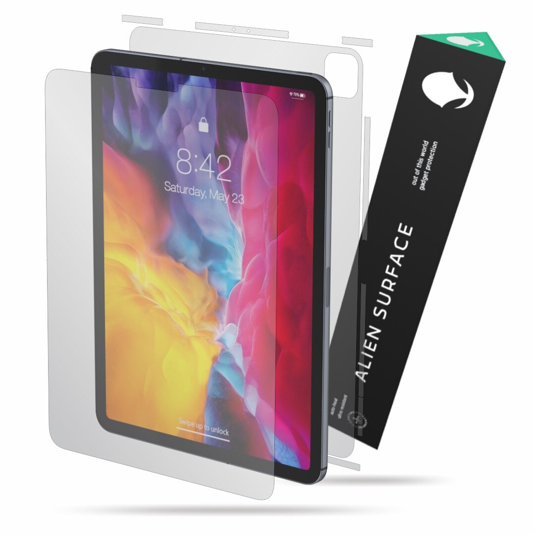 Folie Alien Surface, compatibila cu Apple iPad Pro 11 inch (2020), protectie ecran, spate, laterale