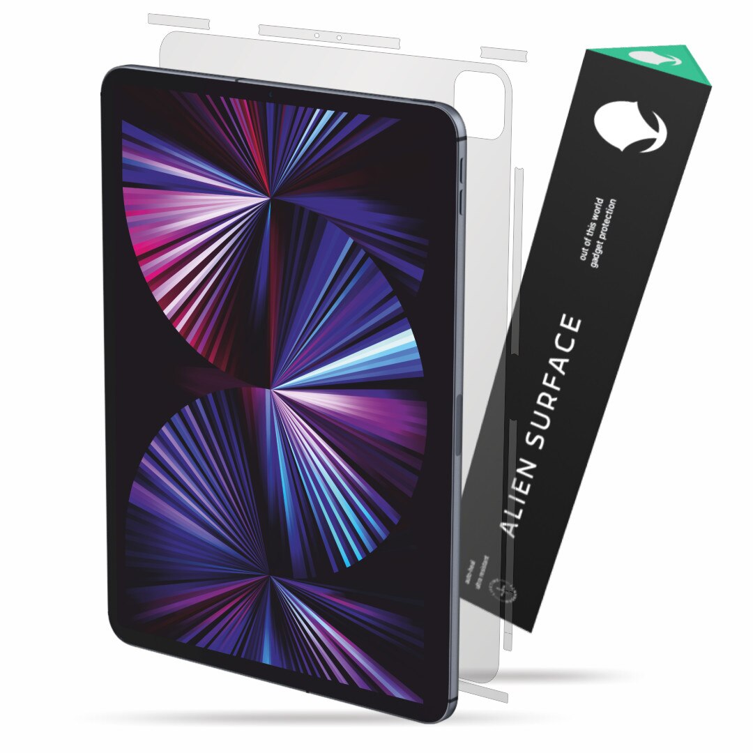 Folie Alien Surface, compatibila cu Apple iPad Pro 12.9 inch (2021), protectie spate, laterale