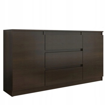 Comoda moderna, PVC, R-140-S3 WENGE, 76x40x140 Comoda moderna, PVC, R-140-S3 WENGE, 76x40x140