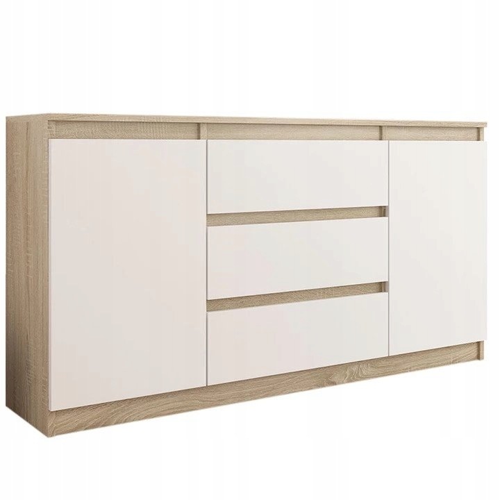 Comoda moderna, PVC, R-140-S3 MIX SONOMA, 76x40x140