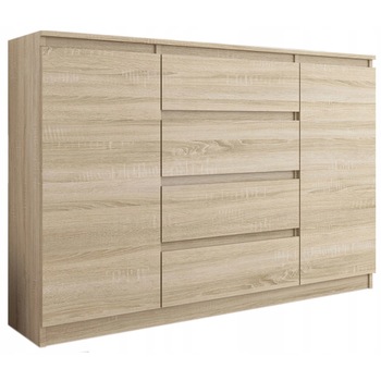 Comoda moderna, PVC, R-140-S4 SONOMA, 98x40x139 Comoda moderna, PVC, R-140-S4 SONOMA, 98x40x139