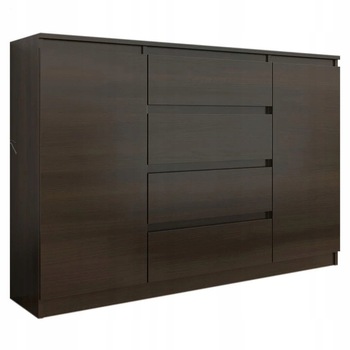 Comoda moderna, PVC, R-140-S4 WENGE, 98x40x139 Comoda moderna, PVC, R-140-S4 WENGE, 98x40x139