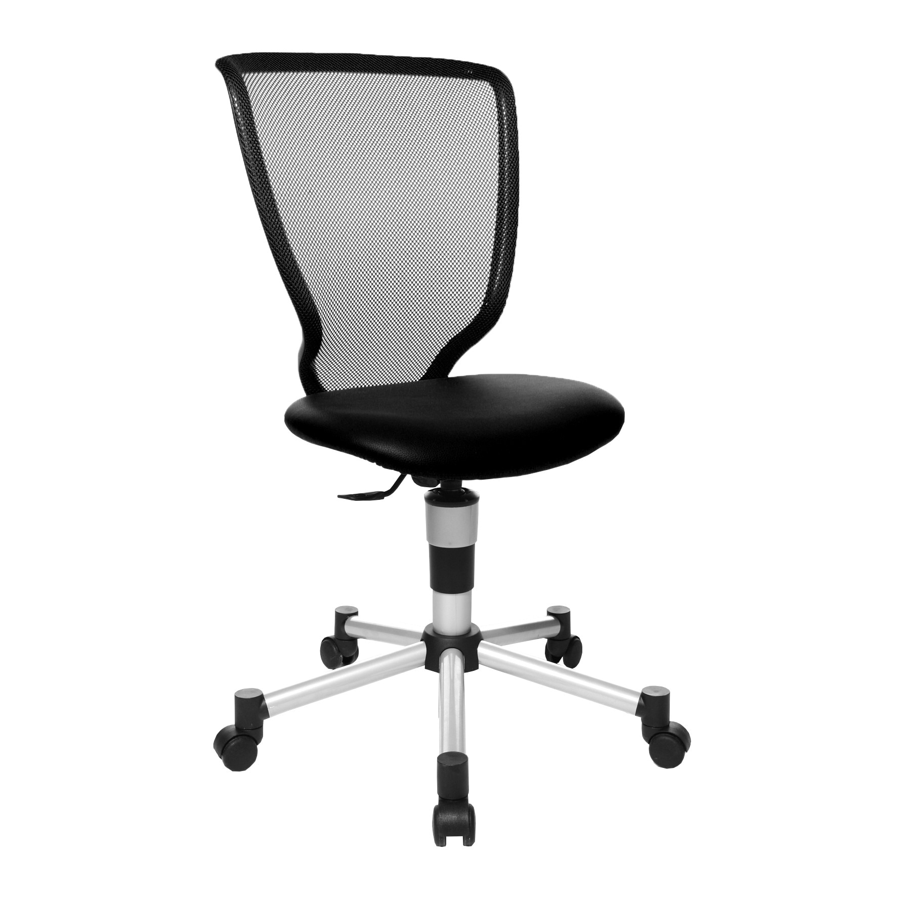 Scaun de birou pivotant pentru copii TOP STAR TITAN JUNIOR, mesh negru