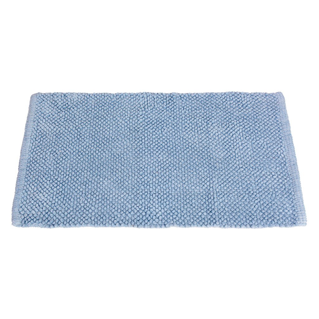 Covoras bumbac Karlington Popcorn, 50x80 cm, bleu