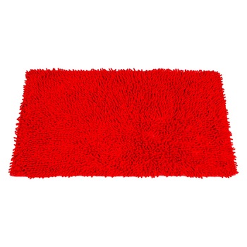 Covoras din bumbac KARLINGTON Shaggy, 50x80 cm, rosu Covoras din bumbac KARLINGTON Shaggy, 50x80 cm, rosu