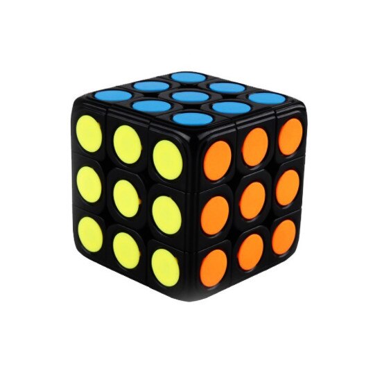 Cub Rubik 3x3x3 Dots Trickster Edition, demontabil, multicolor