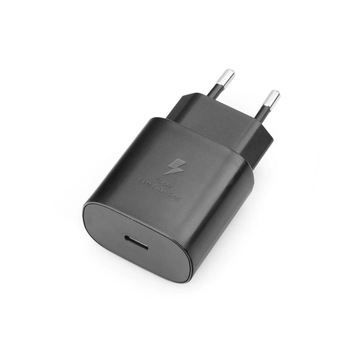 Incarcator retea cu port USB tip C, Samsung EP-TA800EBE Super Fast Charging, 5V 3A, maxim 25W, negru Incarcator retea cu port USB tip C, Samsung EP-TA800EBE Super Fast Charging, 5V 3A, maxim 25W, negru