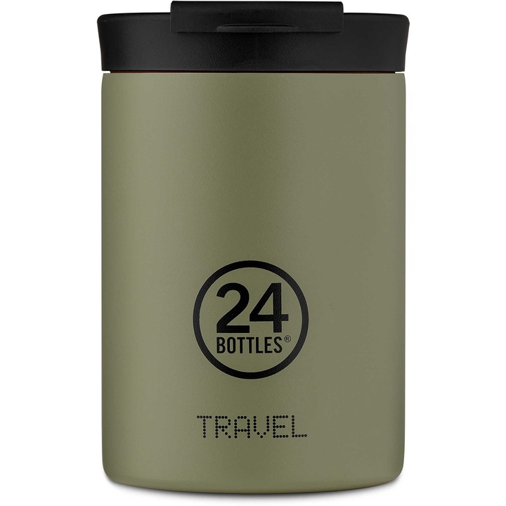 Cana Termica 24Bottles Travel Tumbler Verde Sage 350ml
