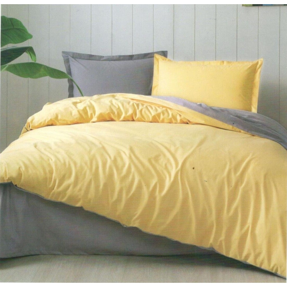 Set Lenjerie de Pat Bumbac Ranforce, Hardal Colomix, 240×260 cm
