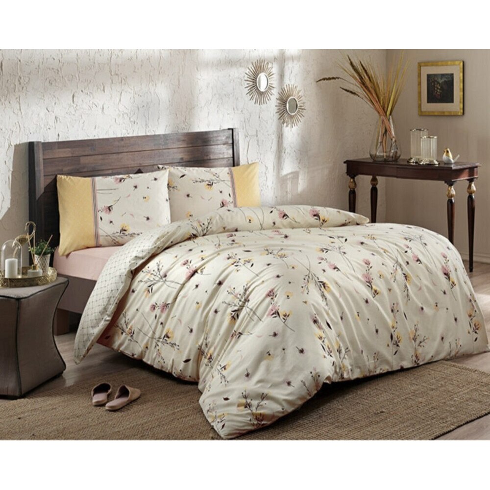 Set Lenjerie de Pat Blumstring o persoana, 4 piese, Bumbac ranforce