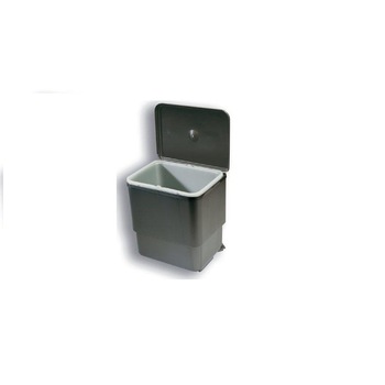 Cos gunoi rectangular, pivotant, gri, 16 litri Cos gunoi rectangular, pivotant, gri, 16 litri