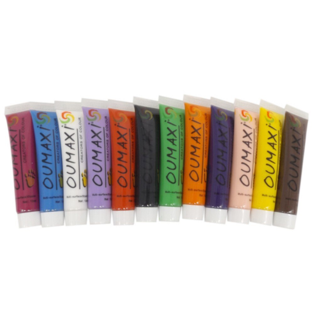Set 12 Culori Acrilice Oumaxi