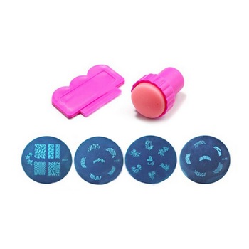 Set 4 Matrite cu Stampila si Razuitoare Set 4 Matrite cu Stampila si Razuitoare
