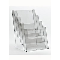 Suport pliante sau cataloage, 4xA5 210x148mm, transparent, format pliant/catalog A5, 4xA5, pentru birou