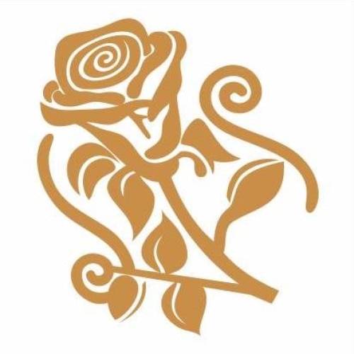 Set decorativ din burete, reutilizabil, cu model trandafir, 16cm