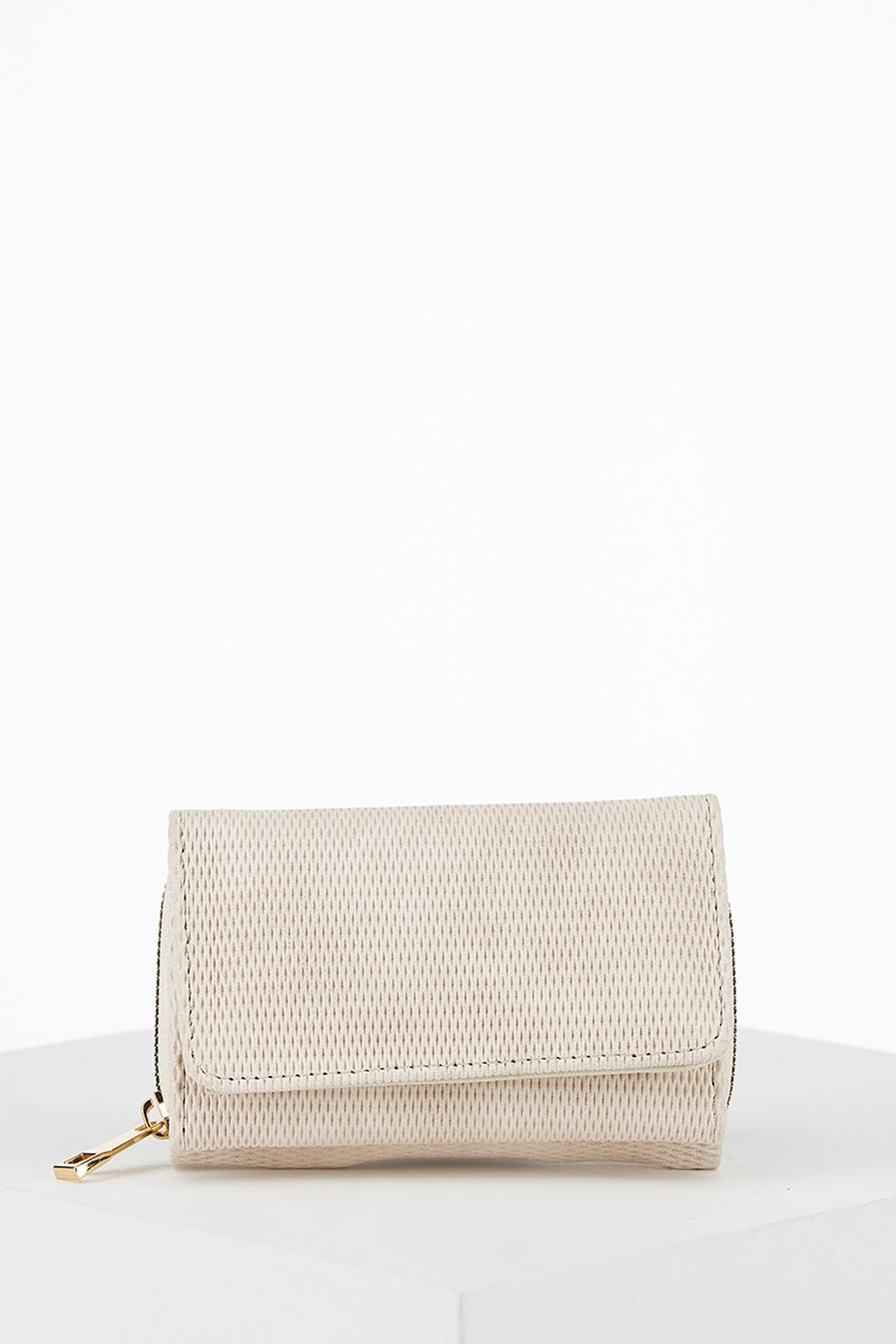 DeFacto, Portofel cu clapa si fermoar, Bej