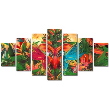 Tablou Multicanvas 7 Piese Abstract Decorativ, Gradina abstracta, 45 x 105 cm Tablou Multicanvas 7 Piese Abstract Decorativ, Gradina abstracta, 45 x 105 cm