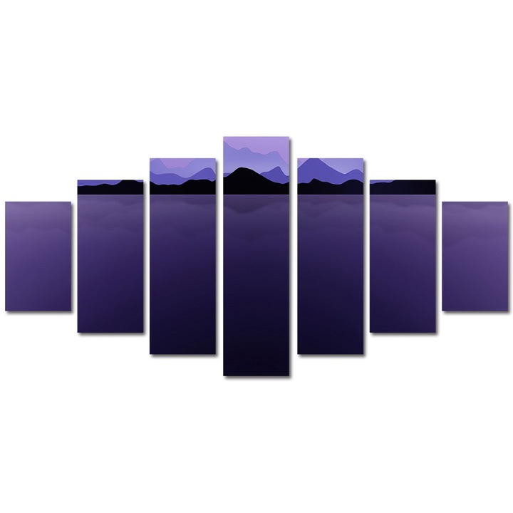 Tablou Multicanvas 7 Piese Abstract Decorativ, Ghetari, 90 x 175 cm