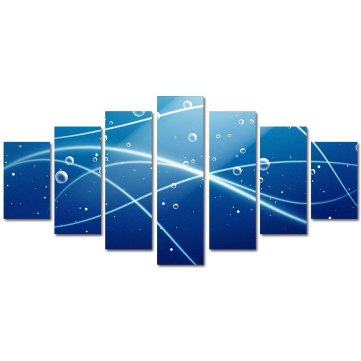Tablou Multicanvas 7 Piese Abstract Decorativ, Oxigen, 90 x 175 cm