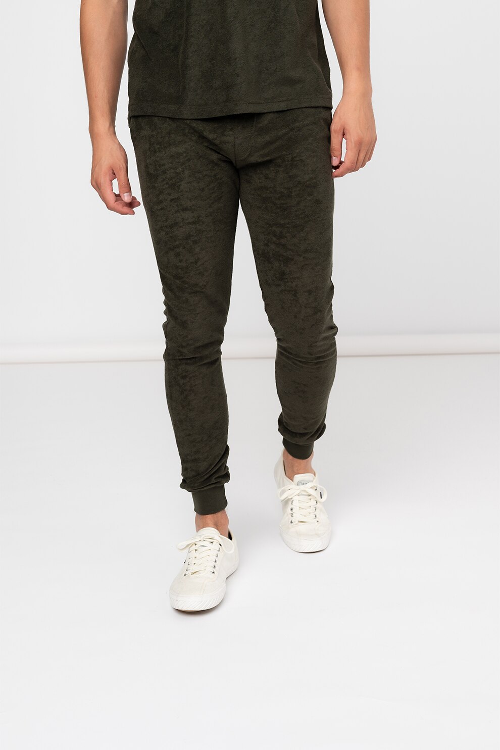 BRAVE SOUL, Pantaloni jogger cu buzunare oblice Higson, Verde militar