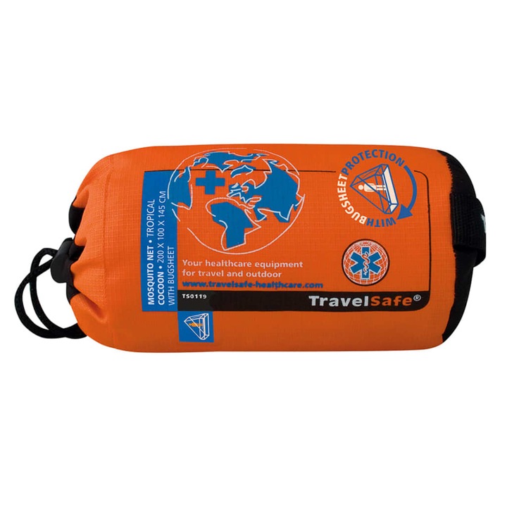 Plasa tantari triunghiular, Travelsafe, 200 x 100 x 145 cm Portocaliu